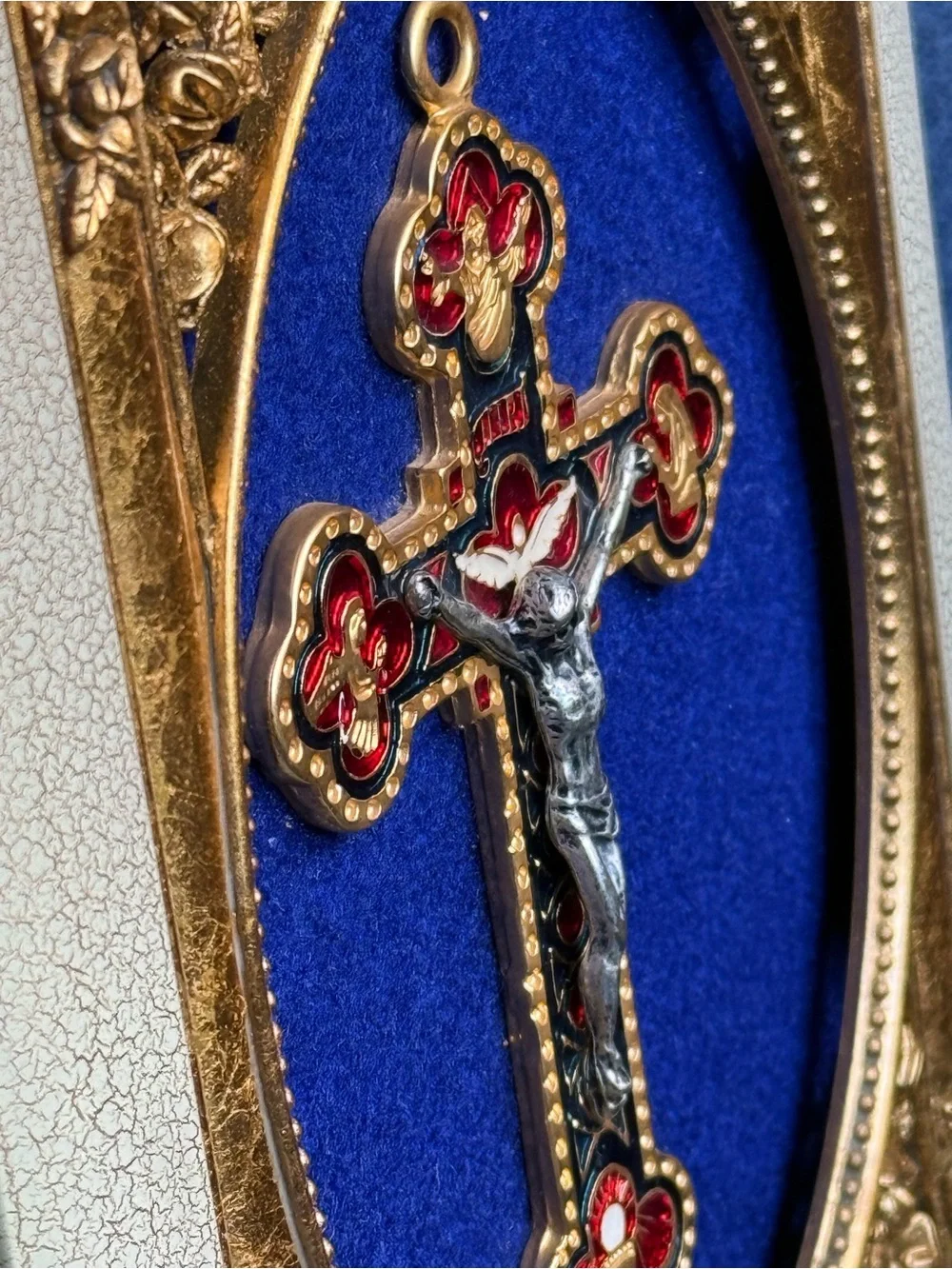 Size 9x7 - Vatican Jubilee 2000 Christus Heri Hodie Semper Framed Cross Art